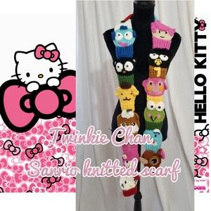 Yummy You! Twinkie Chan Sanrio knitted scarf RARE